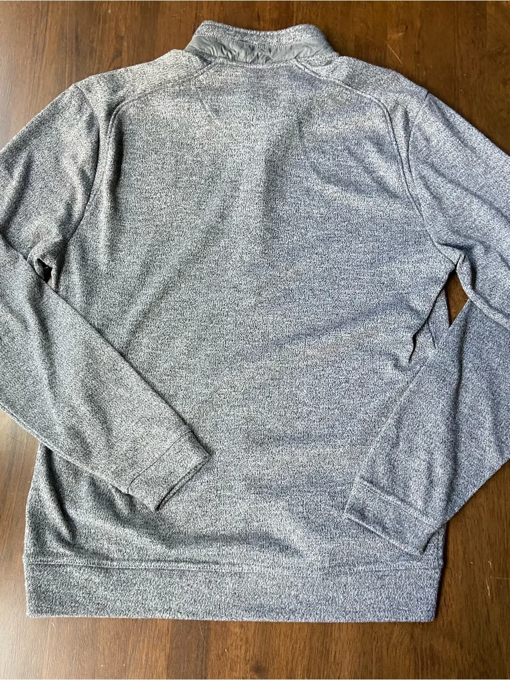 johnnie-O Mens Small Grey 1/4 Zip Pullover Sweater Embroidered Trojan Logo